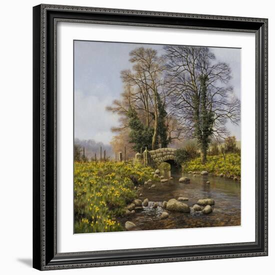 Daffodil Bridge-Bill Makinson-Framed Giclee Print