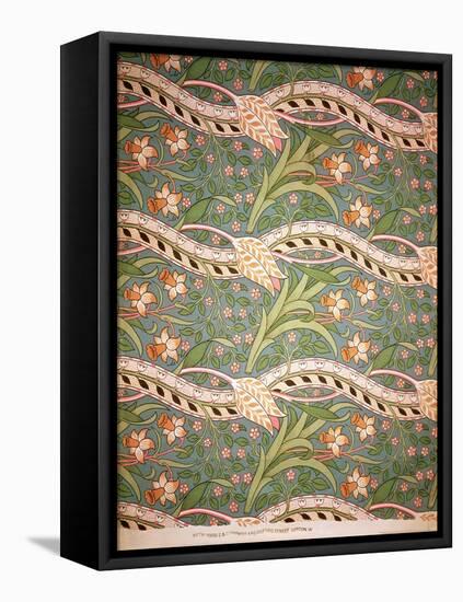 "Daffodil Chintz," 1875 (Printed Cotton)-John Henry Dearle-Framed Premier Image Canvas