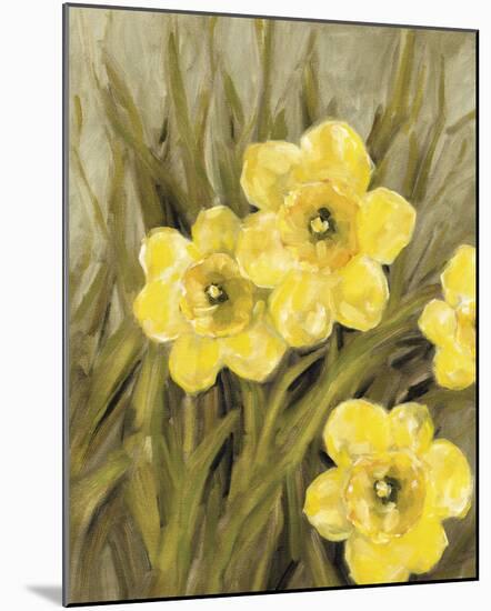 Daffodil Dance - Breeze-Aurora Bell-Mounted Giclee Print