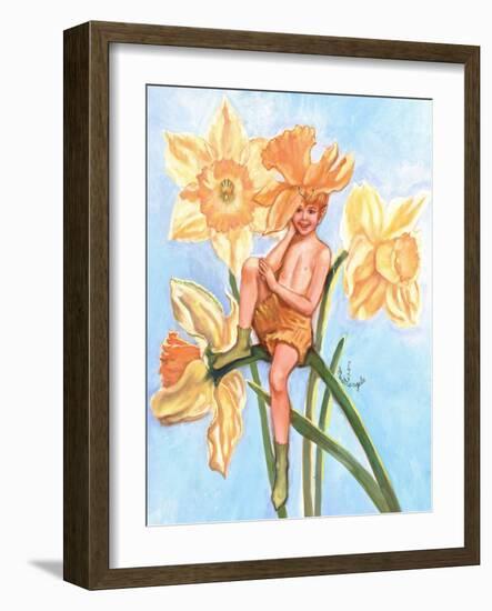 Daffodil Elf-Judy Mastrangelo-Framed Giclee Print