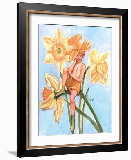 Daffodil Elf-Judy Mastrangelo-Framed Giclee Print