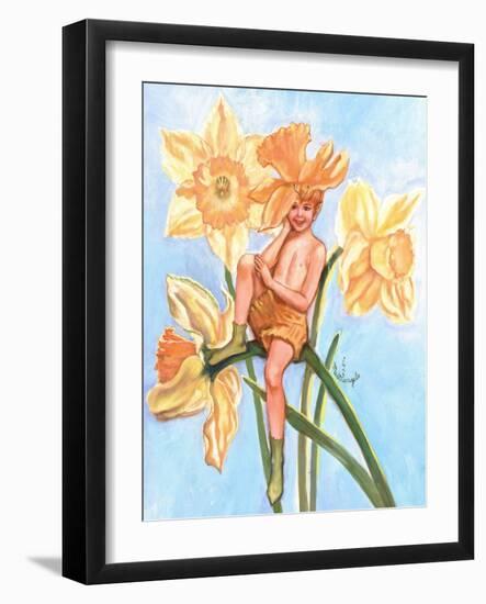 Daffodil Elf-Judy Mastrangelo-Framed Giclee Print