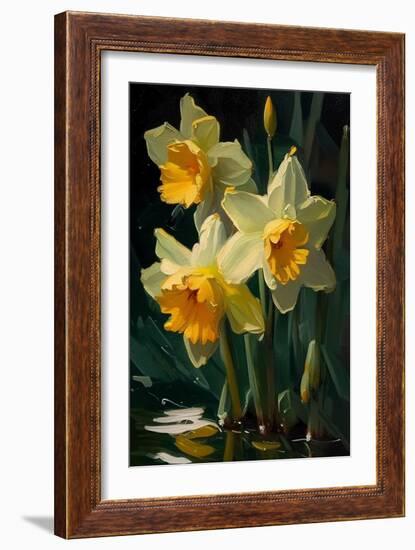 Daffodil I-Vivienne Dupont-Framed Art Print