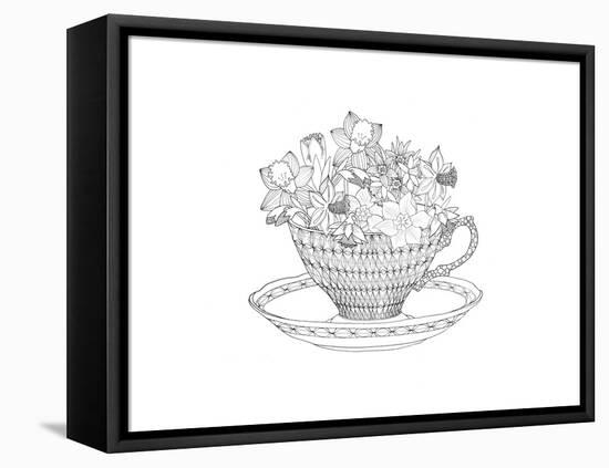 Daffodil Tea-The Tangled Peacock-Framed Premier Image Canvas