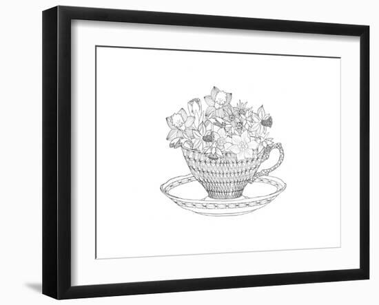 Daffodil Tea-The Tangled Peacock-Framed Giclee Print