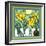 Daffodils 2 with Kernal the Crow-Denny Driver-Framed Giclee Print