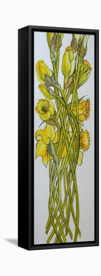 Daffodils,2008,-Joan Thewsey-Framed Premier Image Canvas