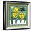 Daffodils 3 with Kernal the Crow-Denny Driver-Framed Giclee Print