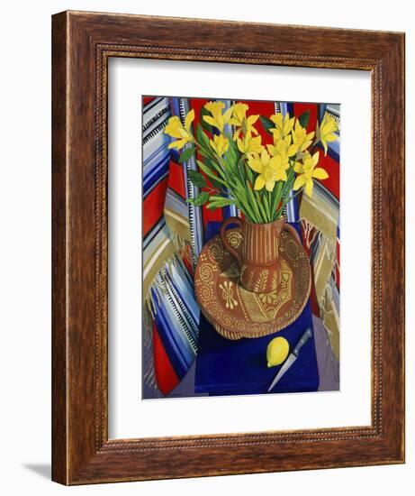 Daffodils and Lemons (Jonquilles et Citrons)-Isy Ochoa-Framed Giclee Print