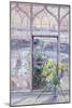 Daffodils and Sundial against the Snow, 1991-Timothy Easton-Mounted Giclee Print