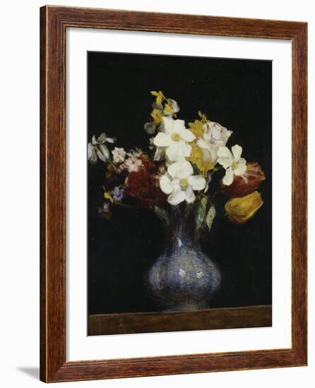 Daffodils and Tulips, c.1862-Henri Fantin-Latour-Framed Giclee Print