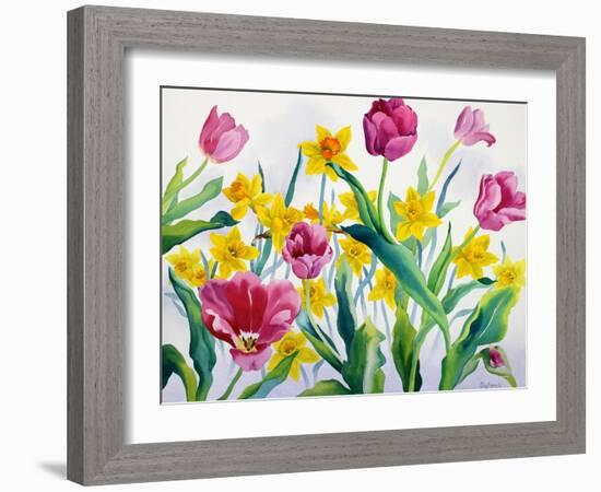 Daffodils and Tulips-Christopher Ryland-Framed Giclee Print