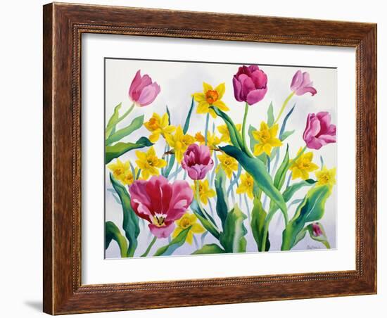 Daffodils and Tulips-Christopher Ryland-Framed Giclee Print