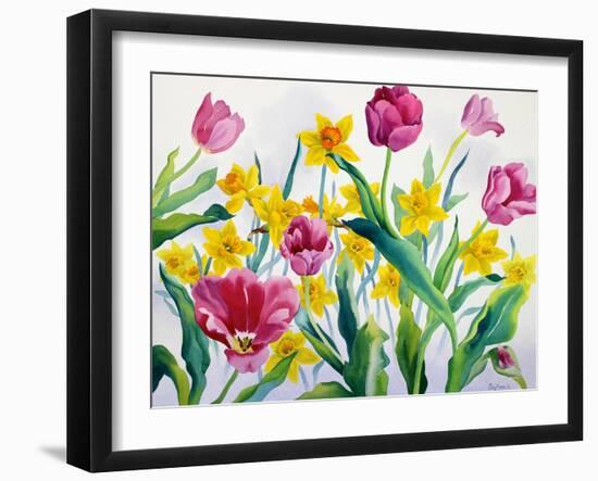 Daffodils and Tulips-Christopher Ryland-Framed Giclee Print