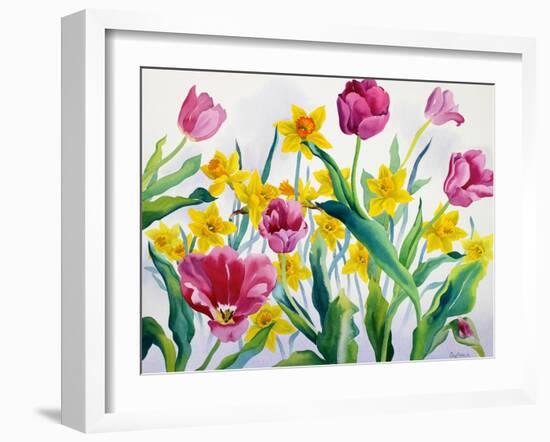 Daffodils and Tulips-Christopher Ryland-Framed Giclee Print