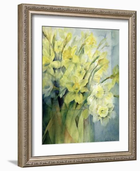 Daffodils, Uncle Remis and Ice Follies-Karen Armitage-Framed Giclee Print