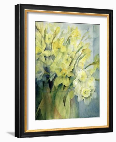 Daffodils, Uncle Remis and Ice Follies-Karen Armitage-Framed Giclee Print