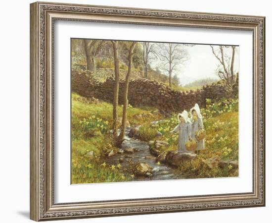 Daffodils-William Gersham Collingwood-Framed Giclee Print