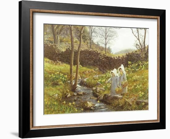 Daffodils-William Gersham Collingwood-Framed Giclee Print