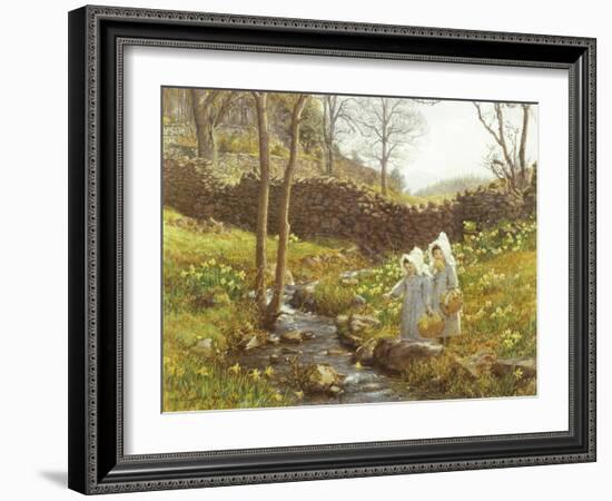 Daffodils-William Gersham Collingwood-Framed Giclee Print