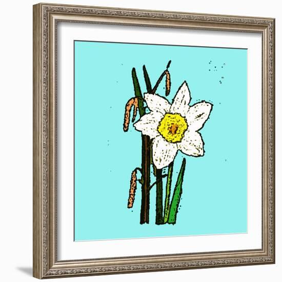 Daffodils-Sarah Thompson-Engels-Framed Giclee Print