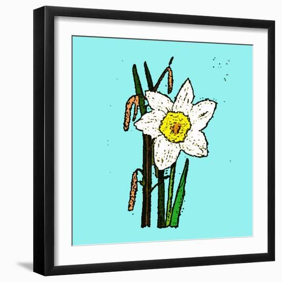 Daffodils-Sarah Thompson-Engels-Framed Giclee Print