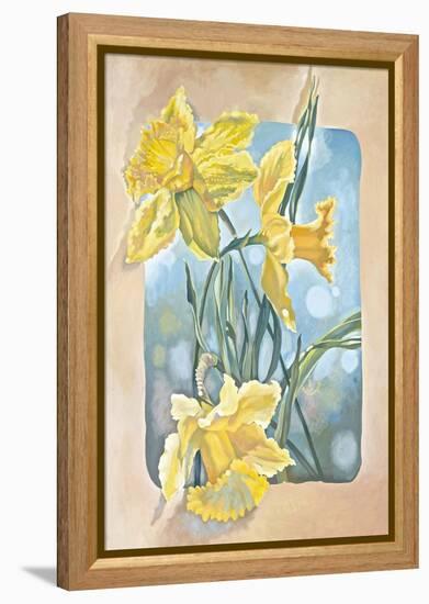 Daffodils-Judy Mastrangelo-Framed Premier Image Canvas