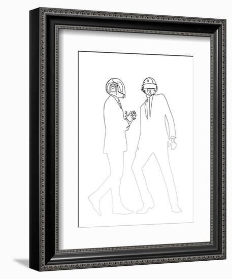 Daft Punk-Logan Huxley-Framed Art Print