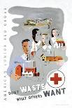 Don't Waste What Others Want: American Junior Red Cross-Dagmar Wilson-Art Print