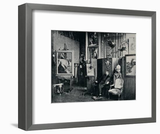 'Dagnan in his Studio', c1897-Unknown-Framed Photographic Print
