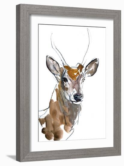 Daguet, 2023, (Mixed Media on Paper)-Mark Adlington-Framed Giclee Print