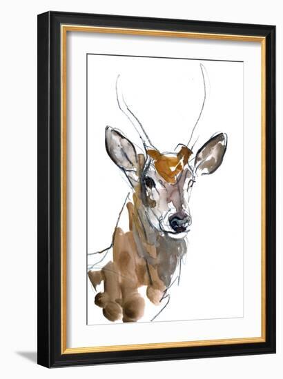 Daguet, 2023, (Mixed Media on Paper)-Mark Adlington-Framed Giclee Print