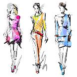 Fashion Models. Sketch-dahabian-Premium Giclee Print