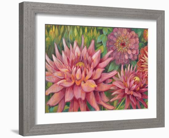 Dahlia Profile 2-Vera Hills-Framed Art Print