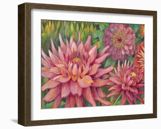 Dahlia Profile 2-Vera Hills-Framed Art Print