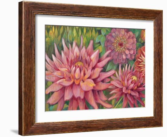 Dahlia Profile 2-Vera Hills-Framed Art Print