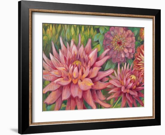 Dahlia Profile 2-Vera Hills-Framed Art Print