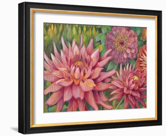 Dahlia Profile 2-Vera Hills-Framed Art Print