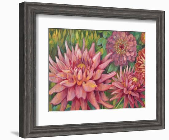 Dahlia Profile 2-Vera Hills-Framed Art Print