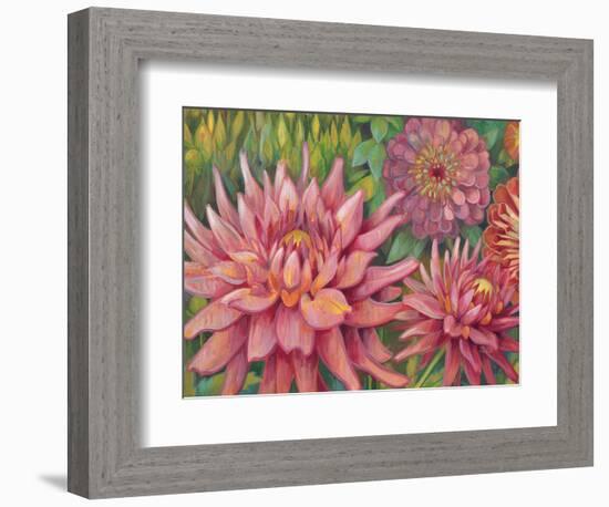 Dahlia Profile 2-Vera Hills-Framed Art Print