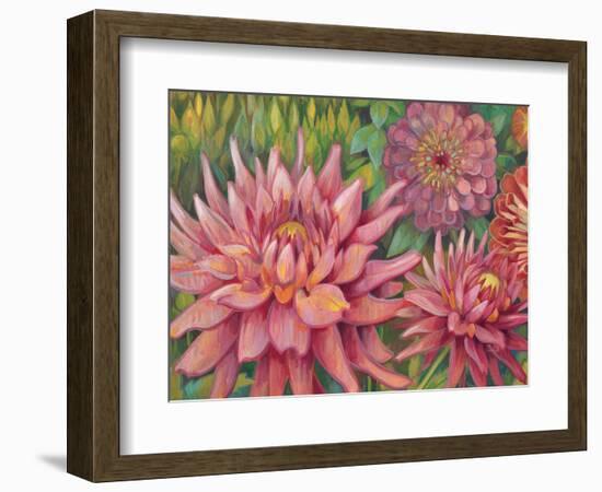 Dahlia Profile 2-Vera Hills-Framed Art Print