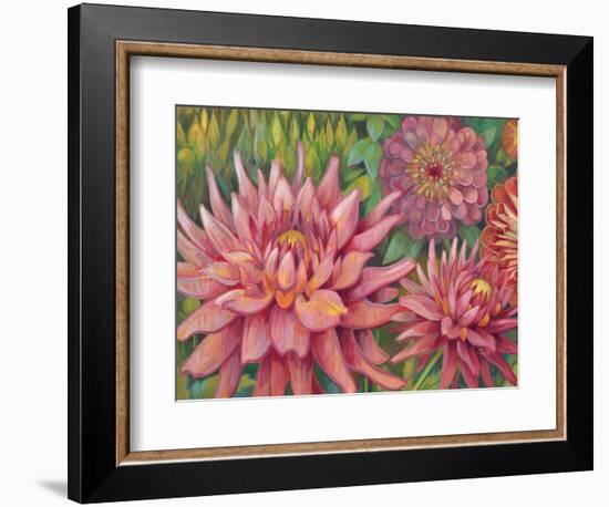 Dahlia Profile 2-Vera Hills-Framed Art Print