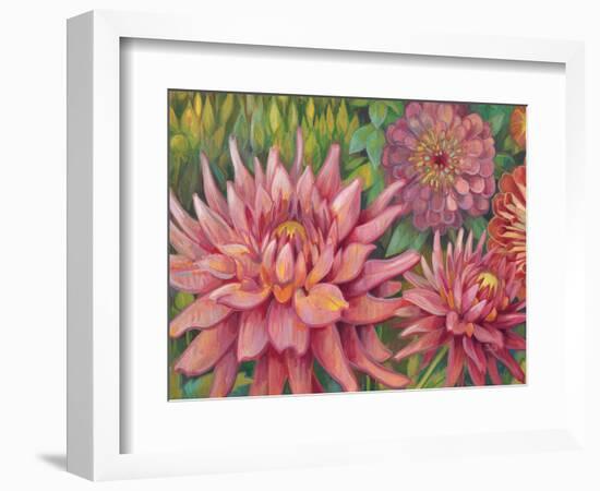 Dahlia Profile 2-Vera Hills-Framed Art Print