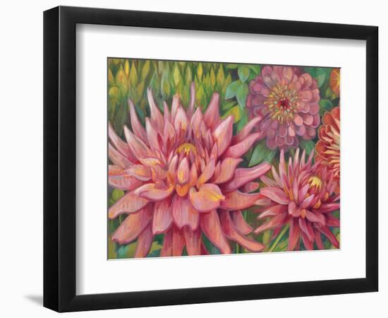 Dahlia Profile 2-Vera Hills-Framed Premium Giclee Print