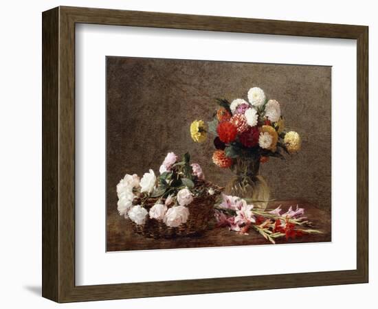 Dahlias, 1896-Henri Fantin-Latour-Framed Giclee Print