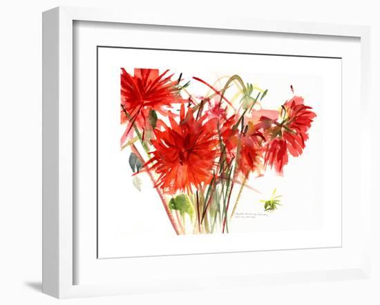 Dahlias, 2002-Claudia Hutchins-Puechavy-Framed Giclee Print