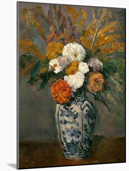 Dahlias, circa 1873-Paul Cézanne-Mounted Giclee Print