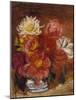 Dahlias; Les Dahlias-Pierre-Auguste Renoir-Mounted Giclee Print