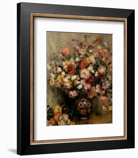 Dahlias-Pierre-Auguste Renoir-Framed Art Print