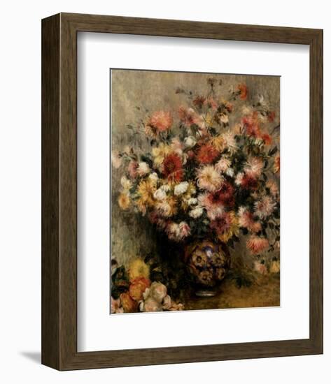 Dahlias-Pierre-Auguste Renoir-Framed Art Print